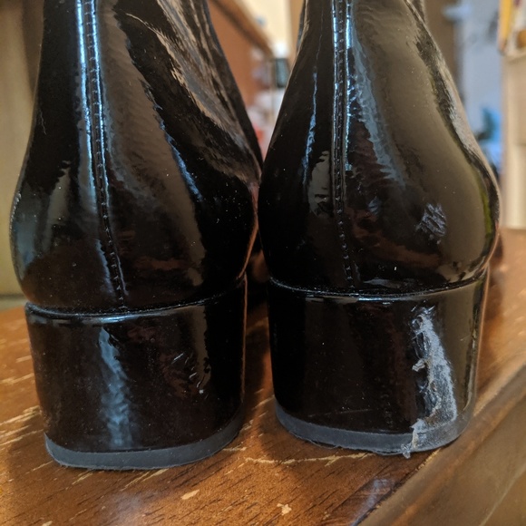 Dolce Vita Black Leather Patent Booties - Picture 4 of 7